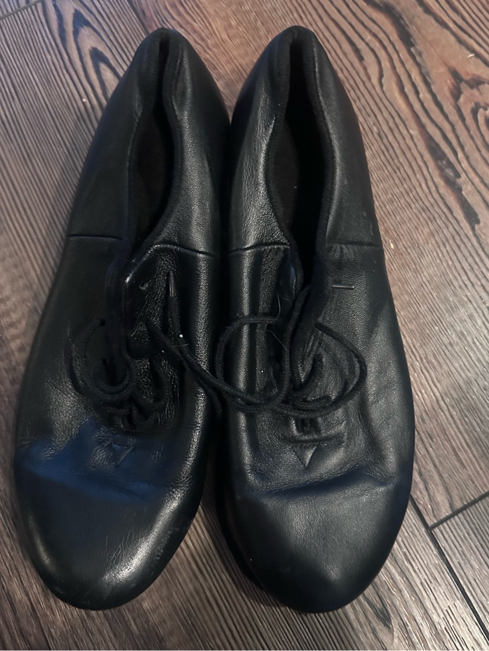 Bloch Black Leather Women’s Lace-Up Tap Shoes size 8 1/2